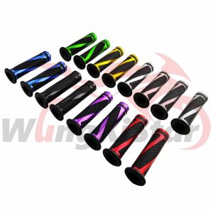 21mm 24mm Impugnatura per moto Manopole per manubrio Copertura di protezione Blu Rosso Giallo Argento Nero Verde Per Motocross Scooter ATV Buggy Quad Pro Pit Dirt Bike