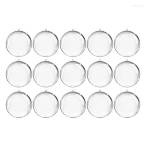 Christmas Decorations 40PCS Plastic Fillable Ornaments 5cm Ornament Balls For Crafts DIY Acrylic Ball Kit A