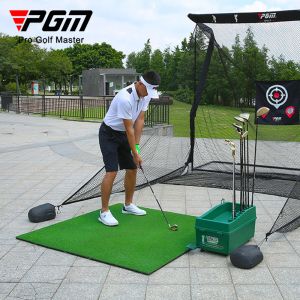 Aiuta DJD002 PGM Indoor Outdoor Golf Swing Trainer Tappetini da prato artificiali Putting Green Driving Range Cuscino per pratica personale per la famiglia