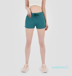 Womens Yoga Shorts Feminine Casual shaping Outfits Cinchable Drawcord Running Short Pants Ladies Sportswear Solid Color Girls Exer