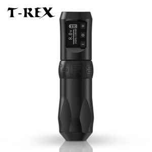 Guns TRex Professioneller Rotary-Cartridge-Tattoo-Stift, kernloser Motor, digitales LED-Display, variabler kabelloser oder kabelgebundener Akku mit RCA