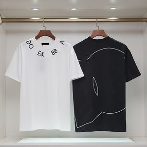 Homem camisetas verão manga curta 100% algodão feminino marca carta camisetas amantes camisa superior impressão de grandes dimensões letras corretas com alta qualidade