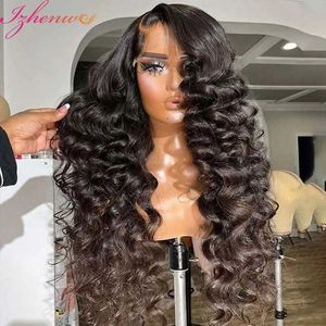 Synthetic Wigs 28 30 Inch Transparent Lace Frontal Human Hair Wigs for Women Loose Deep Wave Glueless Pre Plucked 13x4 13x6 5x5 Lace Front Wigs 240328 240327