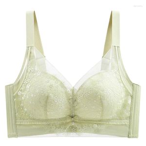 Bras Plus Size Bra Pełna filiżanka Seksowna koronkowa bielizna damska bezprzewodowa regulowana płyta CD bez felg Oddychających BH