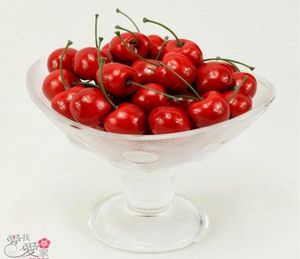 100st Artificial Fruits Simulation Cherry Cherries Fake Fruit and Vegetables Home Decoration Shoot Props6234481