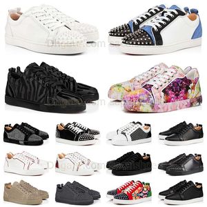 Authentische rote Unterteile Sneakers Chaussure Casual Shoes Bottomshoes Staubbeutel Glitzer Wildleder Vintage untersucht Redbottom Trainer Flach großer Größe US13 EUR 47 Nieten mit Schachtel