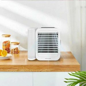 Electric Fans New 3 in 1 Mini Air Conditioner Water Cooling Fan With Touch Screen Timing Artic Cooler Humidifier Office Fan 240319