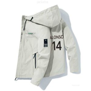 Herrjackor Aston Martin Jacketrock AMF1 2024 MENS 14 FERNANDO ALONSO JACK FANS F1 JACKLA FORMULA 1 Racing Suit Moto Windprooo Tops