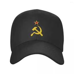 Ball Caps Punk Rus Sovyet Bayrağı Bahçolü Cap Unisex Yetişkin CCCP SSCR Çekiç ve Orak Ayarlanabilir Baba Şapkası Kadın Erkekler Hip Hop