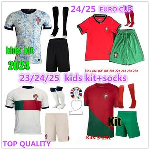 Portugal 2020 camisetas de futebol RONALDO JOAO FELIX NEVES BERNARDO CANCELO RUBEN NEVES 2021 time nacional camisa de futebol 20 21 Mas Mulheres Kit infantil uniforme