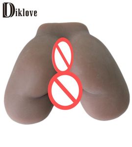 Hochwertiger männlicher Masturbator, künstlicher realistischer schwarzer Silikon-Vagina, braune Farbe, Muschi, Arsch, Sexpuppe, Sexspielzeug für Mann7791130