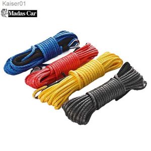 Climbing Ropes 1/4 inch x 50 inch truck ship emergency replacement of car outdoor accessories synthetic winch rope ATV UTV 7700lbs traction ropeL2403