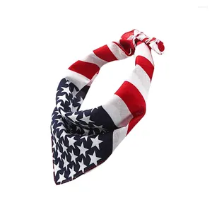 Dog Collars American Flag Pattern Pet Bib Triangle Saliva Towel Multifunctional Collar Scarf Puppy Dress Up Accessories For Bibs Dogs