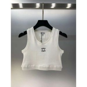 Lowes Vest Designer T Shirt Loews Tank Top Women قميص قميص للدبابات أعلى لويه مصمم التطريز سترة بلا أكمام.