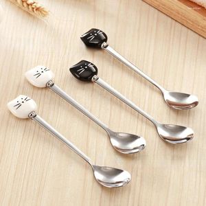 Spoons Mini Tableware Kitchen Tools 304 Stainless Steel Dinner Spoon Coffee Dessert Set