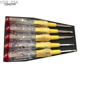 Mierniki prądu 1PC LED LED Tester Electric Tester Pióra śrubokręta z sygnalizacją pod względem napięcia pod względem napięcia sonda 135 mm 240320