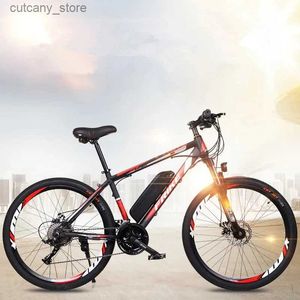 Cyklar Ride-ons Deepower 21 Speed ​​250W Ectric Bicyc Aluminium Alloy Ectric Bike For Adult 26 Inch Doub Disc Brake E Bike Mountain Ebike L240319