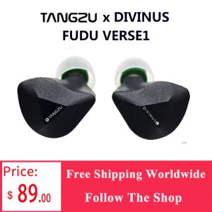 Słuchawki Tangzu X Divinus Fudu Verse1 Zen Seria Dynamic Dynami Series 10 mm + 2 Balanced Armature Hybrydowe słuchawki 4.4 mm 3D Printedshell