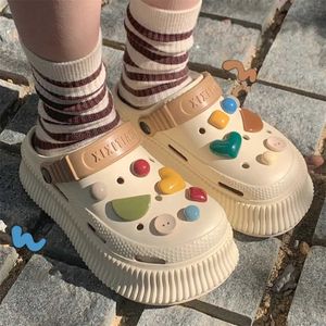 Slippers New Womens Vacation Care Hospital DIY Accessories Work Sandals Summer Anti slip Soft Sole Shoes IC 2024 H2403256