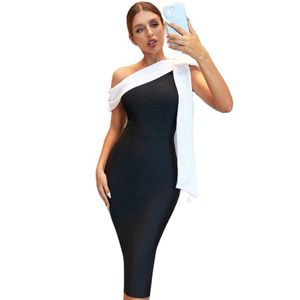 Luxury Off Shoulder Scarf Style Women Dresses Sexy Party for Wedding Club Host