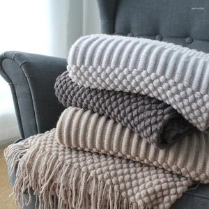 Cobertores xadrez cama sofá capa lance cobertor de malha colcha europa sólida hubble-bolha malha para camas viagem tv nap carro