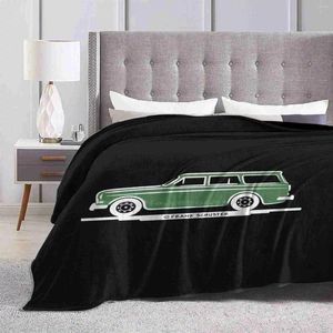 Koce Wagon Kombi zielone eerkes dla czarnych koszuli najnowsze super miękki ciepły jasny cienki koc klasyczny P1800 1800s Frank Schuster