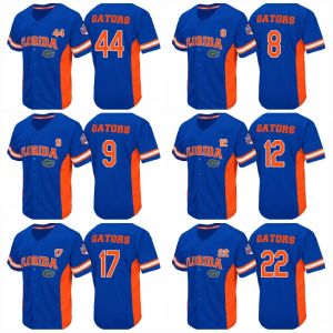 Maglia da baseball Florida Gators Vuota nessun nome nessun numero Personalizzato qualsiasi nome qualsiasi numero Uomo Gioventù Donna