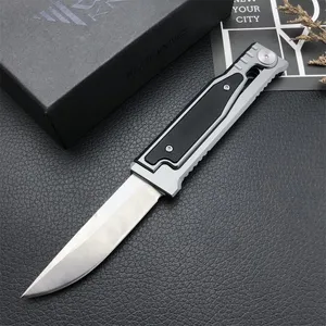 Theone Free-Swing Carry Folding knife D2 Drop Blade Aluminium + G10 Handles Tactical Pocket Knives BM42 EDC Tools