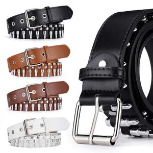 Designer Belt Men Luxury Mens Belts Bullet Head Men's Wide Waistband Punk Style Fashionable Y2K Fashion Women's Personalized Belt Women