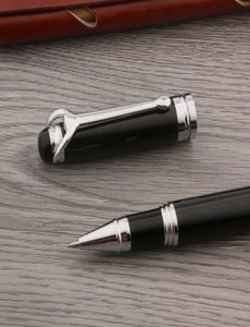 Ballpoint Pens High Quality 710 Ball Point Metal Tauren Black Silver Stationery School Student Office Rollerball Ink6949374