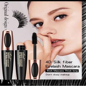 MacFee Long Curling Mascara Makeup Eyelash Black Waterproof Fiber Mascara Eye Lashes Makeup 4D Silk Fiber Lash Mascara2331527