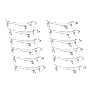 ChopSticks 12 PCS REST LITTLE DACH HOLDER DACHSHUND الزنك سبيكة شوكة