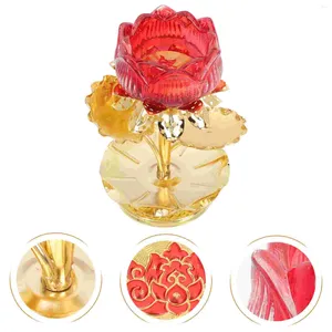 Kerzenhalter, Lotus-Kerzenständer, Kerzenhalter, Ornament, Buddhismus, dekorativer Teelichtbehälter, religiöser Sockel, konisch