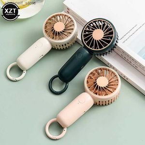 Fãs elétricos Novo bolso mini ventilador portátil refrigerador de ar portátil fivela de suspensão super legal ventilador ao ar livre carregamento USB pequeno fanY240320 pessoal