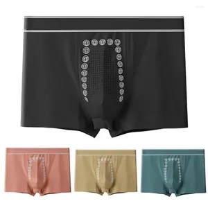 Underpants 3d U-convex Shorts Panties Stretchy Breathable Men's Underwear Mid-rise Briefs In Solid Colors For Everyday