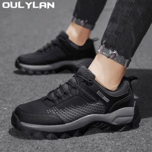 Shoes Oulylan Trekking Camping Sneakers for Men Safety Nonslip Wearresistant Sport Tactical Mens Shoes Hiking Shoes Mountain