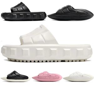 B-IT Ari-Rubber Designer Sandaler Slippare för kvinnor Mens Fashion Paris Main White Black Rubber Leather Platform Sandales Slides Summer Beach Shoes Storlek 36-45