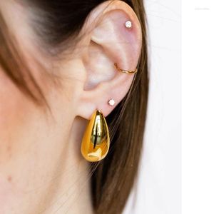 Ohrstecker im Vintage-Stil, tropfenförmig, Edelstahl, für Damen, Wassertropfen-Design, perfekt für den täglichen Gebrauch, weiblicher Modeschmuck, Geschenk, Bijoux