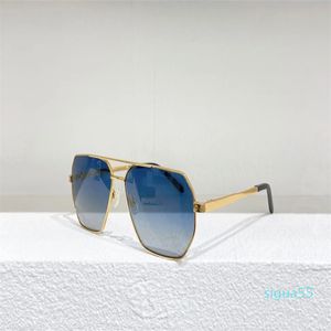 Square Pilot Sunglasses Gold Metal Grey Gradient Shaded Driving Glasses Sport Sunglasses for Men UV Eye wear