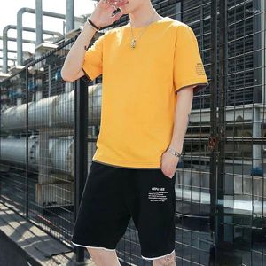 Herren-Trainingsanzüge, Kleidung für Männer, Jogger-Top, graue Shorts, Sets, Alphabet, männliches T-Shirt, Sportbekleidung, Sportanzüge, Jogging-Trainingsanzug, 2-teiliges Outfit