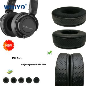 アクセサリーBeyerdynamic DT240 DT240 DT 240ヘッドセットパーツレザークッションベルベットイヤマフヘッドセットスリーブカバー用