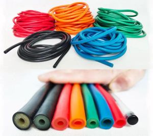 Utrustning 5x10mm Power Physical Training Latex Rubber Elastic Tube Fitness Resistance Band Elastic Rope Bungee Slingshot