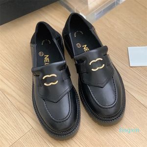 Designer Loafers Dress Shoes 8A Women Leather Casual Shoes Brand Fashion Lady Flat Leisure Shoe Formal Scarpe