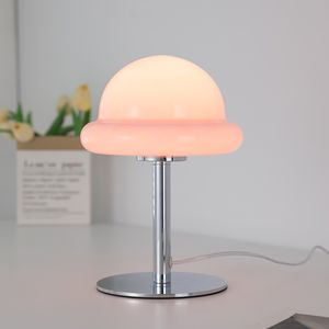 Candeeiro de mesa de vidro cogumelo coreano luz noturna atmosfera decoração macaron presente das crianças aniversário casamento entrega gratuita