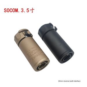 3.5 인치 SOCOM 스틸 14mm 리버스 치아 화재 캡 퀵 릴리스 및 확장 확실한 소장 재 인쇄