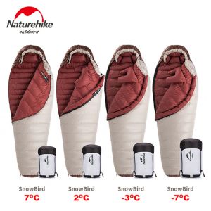 Gear Naturehike Snowbird Camping ao ar livre saco de dormir Ultralight portátil 20d nylon pato Down mamãe saco de dormir de inverno