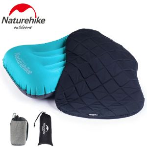 Gear Naturehike Camping Pillow Outdoor Ierable Pillow Travel Air Pillow Compressible Camping Sleeping Pillows and Cover