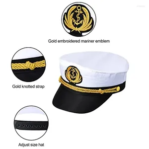 Berets Navy Marine Hat Yacht Captain Costume Men Beanie Formal Dress