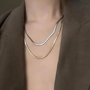 Gold Silver Chain Designer halsband designer smycken rep kubansk kedja för man kubansk länk kedja män rostfritt stål kvinnor halsband för män klassisk stil engagemangq3