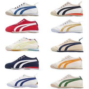 Onit Suka Tiger Running Scarpe per bambini bambini bassi tela atletiche allenatori ragazzi ragazze sport ossidiano crema grigio bianco sneaker all'aperto nero